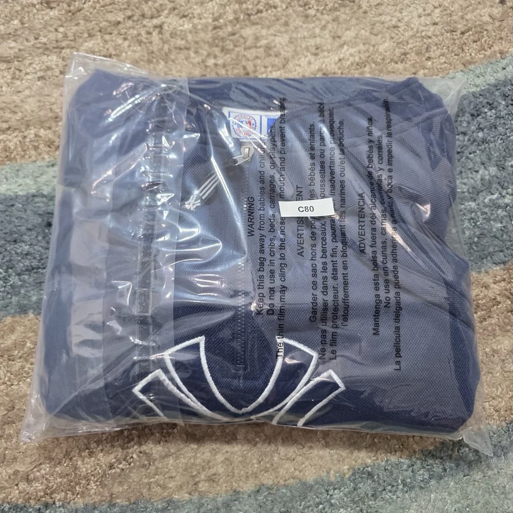 Vintage Adidas New York Yankees Quarter Zip Pullover XXL MLB Navy
